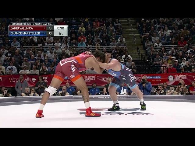 86kg semifinal - Chance Marsteller vs Zahid Valencia - 2024 U.S. Olympic Wrestling Trials