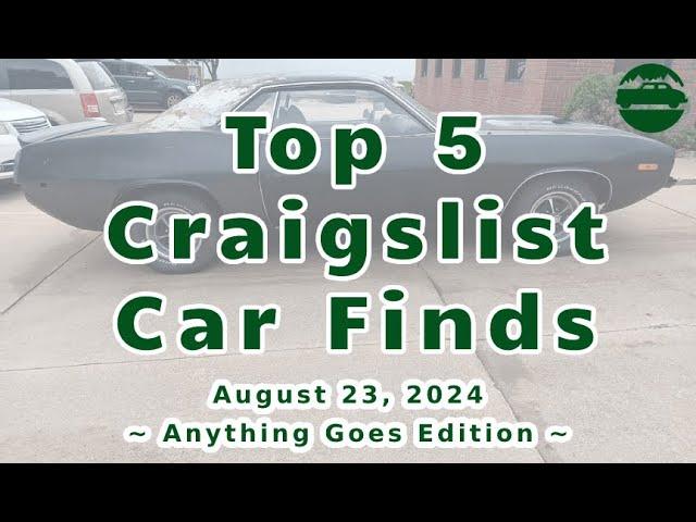 Top Craigslist Finds for August 23, 2024 ~ Classic Cars, Barn Finds & BMWs