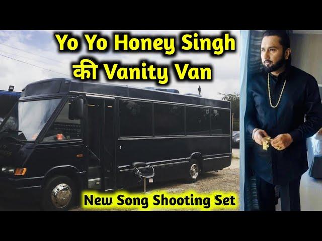 Yo Yo Honey Singh Vanity Van | Yo Yo Honey Singh New Song Shooting Set With Hommie Dilliwala