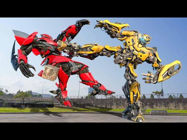 Transformers One (2024) | Bumblebee vs Dino Final Fight | Paramount Pictures [HD]