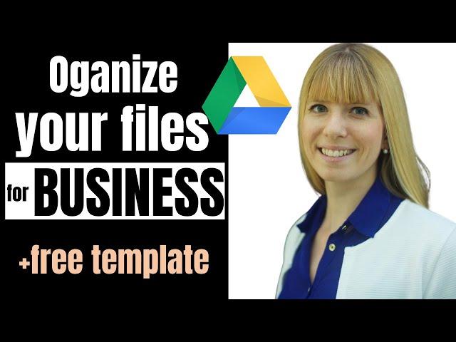 How to ORGANIZE GOOGLE DRIVE for business | folder structure tutorial for business| Habitsinprogress