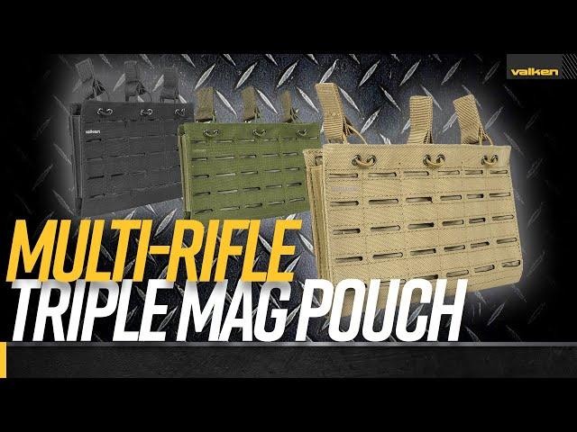 Valken Multi Rifle Triple Magazine Pouch - Laser Cut