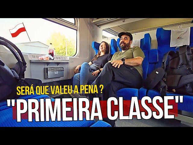 Como é VIAJAR no TREM DE PRIMEIRA CLASSE da POLÔNIA