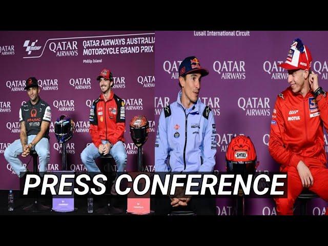 Press Conference MotoGP, Acosta brutal questions,Pecco and Martin's Horrifying Answers Ahead of Race