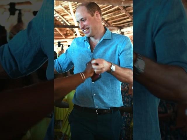 Let’s dance  Prince William and Princess Catherine during Belize Tour, 2022.