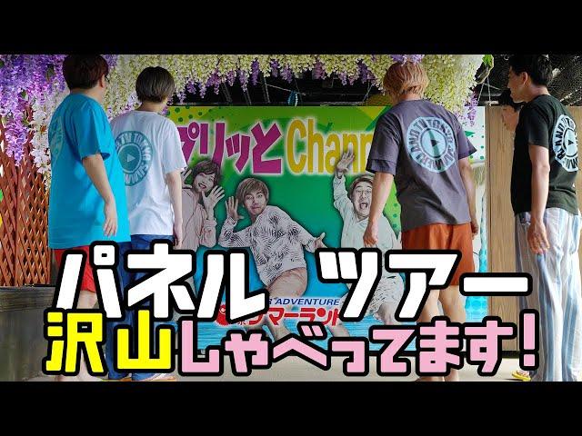 コラボ パネル ツアー 散歩！メンバーも感激！【サマーランド×プリッとChannel】Tシャツも店頭にて好評販売中！