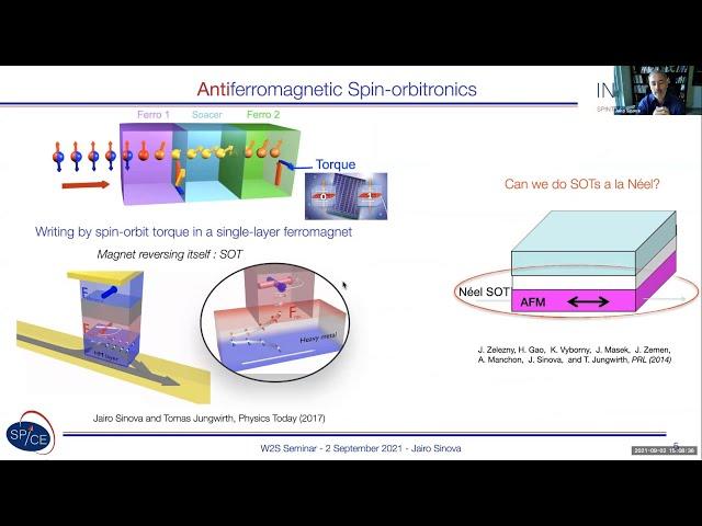 Prof. Jairo Sinova : Emergent Antiferromagnetic Spintronics