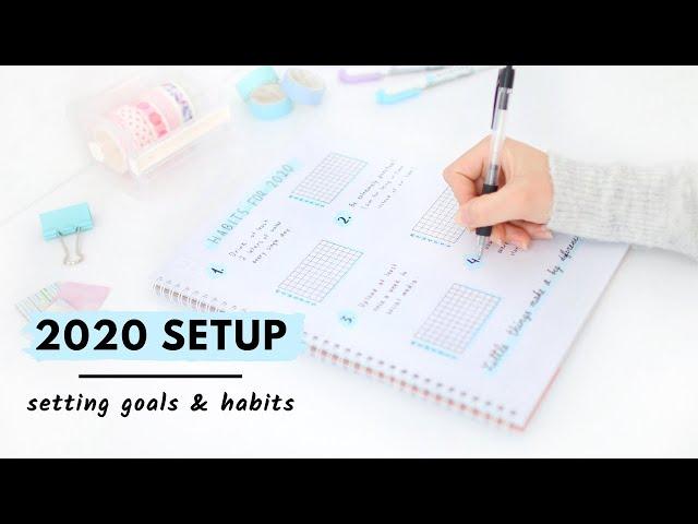 Plan with me for 2020 | How I set ACTIONABLE Goals + Habits & stick to them!