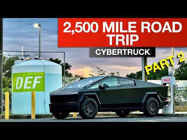 Tesla Cybertruck Road Trip 2,500 Miles!! Part 2