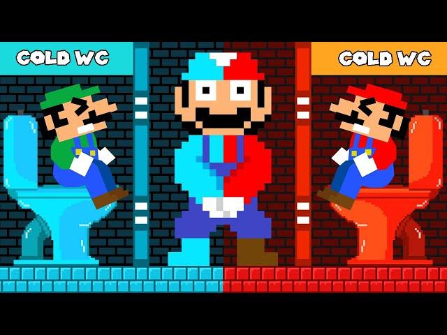 Mario Odyssey and Luigi's Hot vs Cold Toilet Prank Showdown