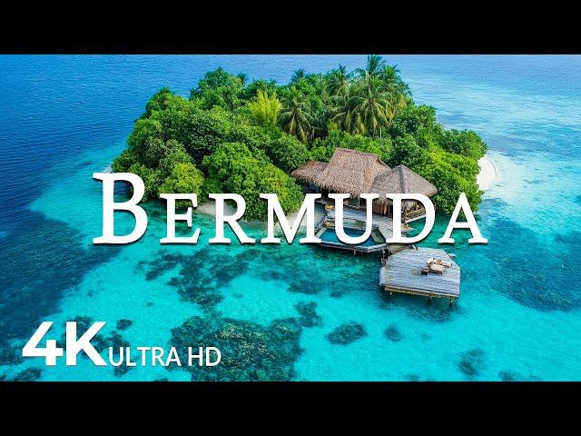 FLYING OVER BERMUDA (4K UHD) - Soothing Music Along With Beautiful Nature Video - 4K Video ULTRA HD