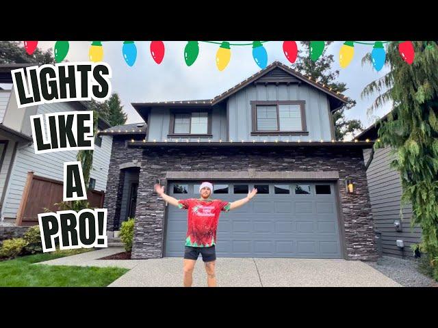 EXACTLY How To Hang Christmas Lights Like a Pro (Beginner's Tutorial)