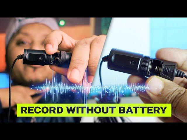 How to Use BOYA BY M1 MIC WITHOUT BATTERY! [100% Working Tricks]