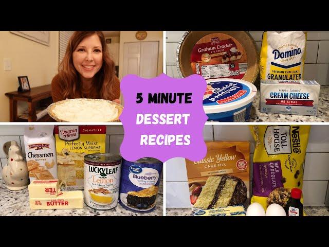 5-Minute Dessert Recipes | 5 Ingredients or Less
