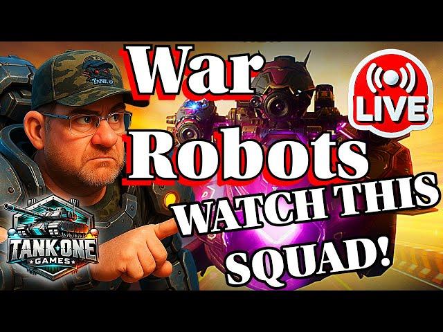 War Robots ( LIVE ) Tank One WR GAMEPLAY and INSANE Squadding