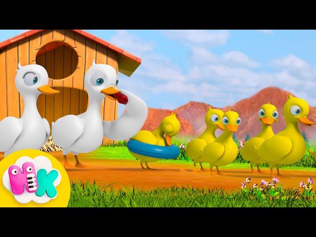 100 Gansos van a nadar 🪿 Canciones de Animales para Niños | HeyKids - Canciones infantiles