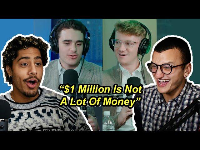 2 leftists dunk on 2 capitalist podcasters while learning money moves (not clickbait)