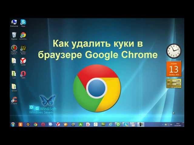 Как удалить куки в браузере Google Chrome