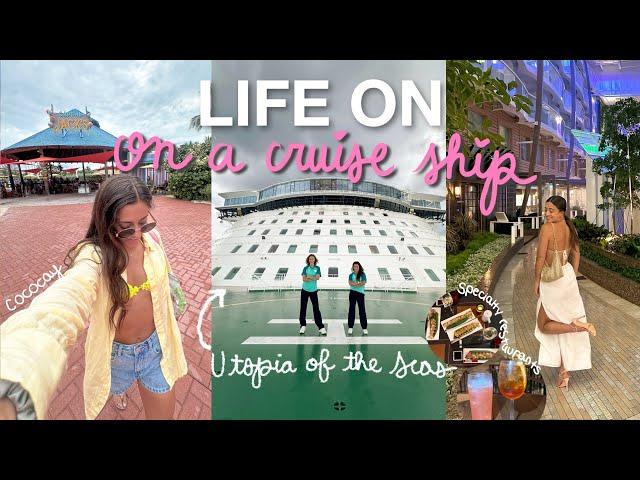 LIFE ON UTOPIA OF THE SEAS ️ work duties, new hobbies, specialty dining, current gym routine