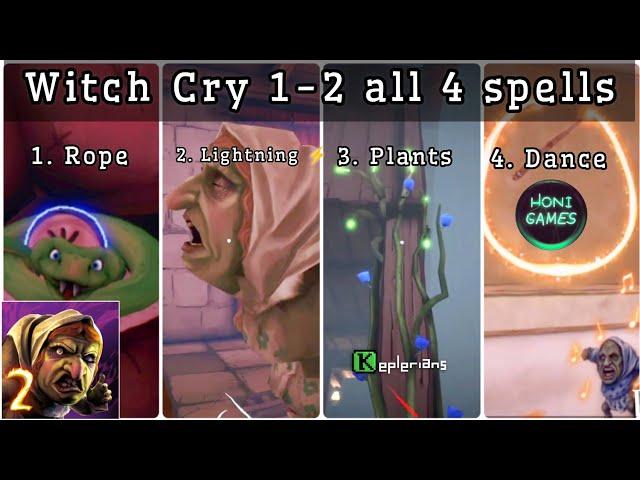 Witch Cry 1-2 all 4 spells 🪄