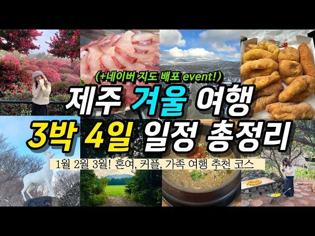 따라만 해도 성공 제주도 겨울 3박 4일 여행 코스(+주의할 점) | 맛집, 카페, 관광지, 핫플, 제주도 렌트카, 카모아 l 1월 2월 3월 제주 가볼만한 곳️