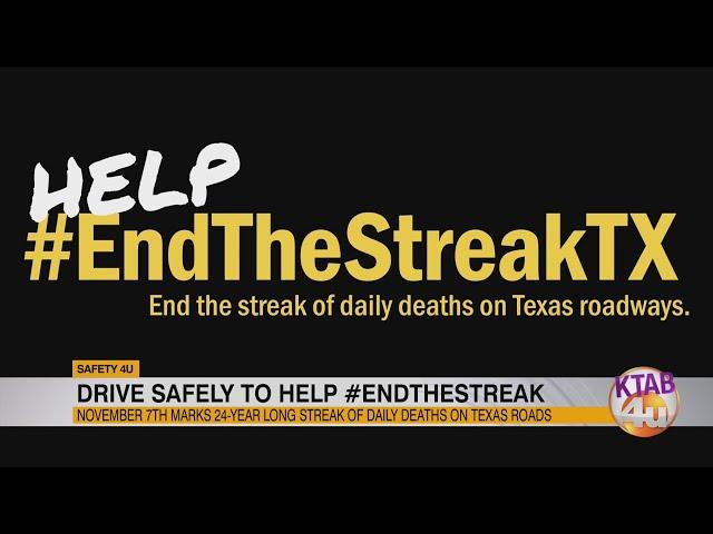 Drive safely to help #EndTheStreak