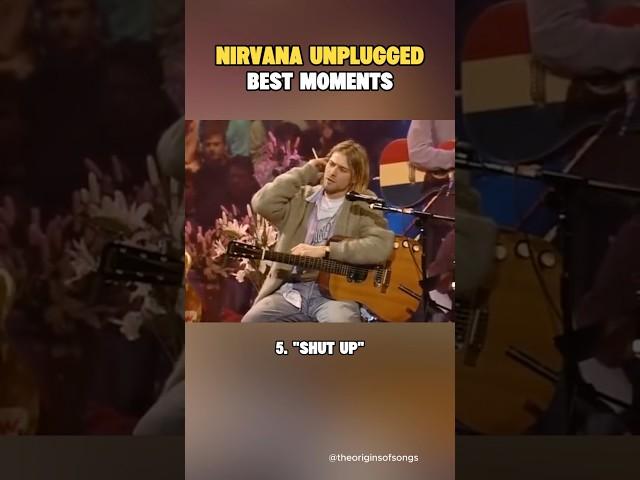 Nirvana Unplugged Best Moments!  #nirvana #top5 #musicshorts #shorts