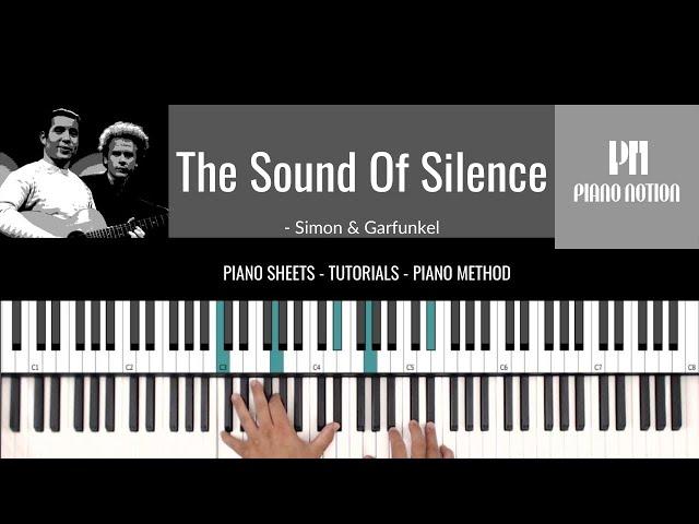 The Sound of Silence - Simon & Garfunkel (Sheet Music - Piano Solo - Piano Cover - Tutorial)