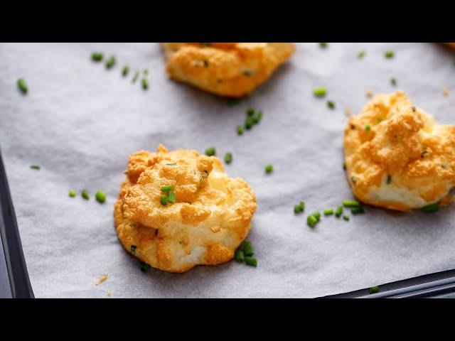 Keto Puffed Cheese Snacks [Low-Carb Popcorn Replacement]