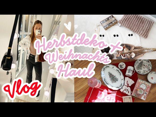 XXL Herbstdeko & Weihnachts HAUL • H&M, Action, Depot, TK Maxx, Amazon • VLOG  • Maria Castielle