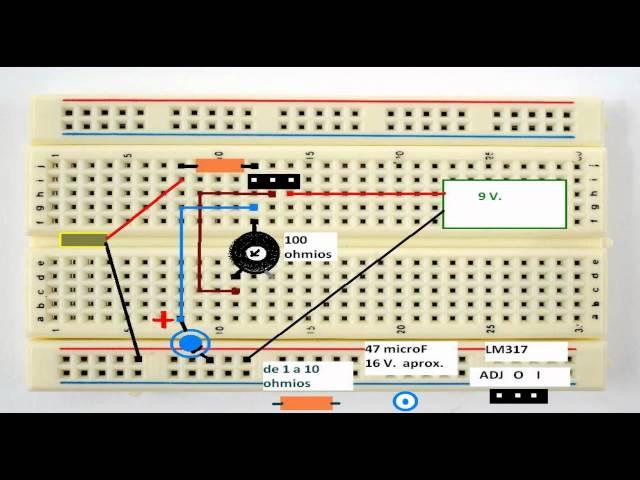 Circuito alimentador para el "Laser que quema"