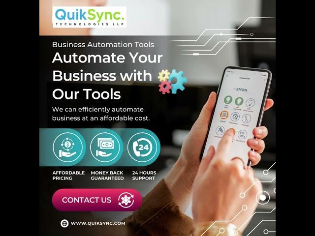 Pink and Blue Illustrative Business Automation Software Instagram Post