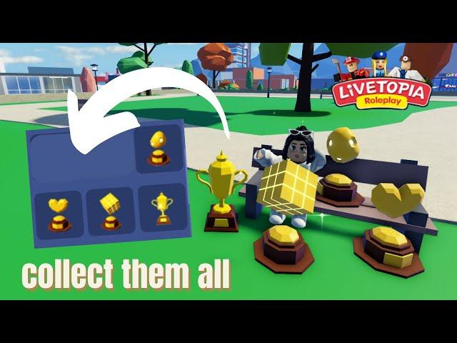 HOW TO GET ALL THE *TROPHIES* IN LIVETOPIA (NEW MAP) //Livetopia Roleplay (Roblox)