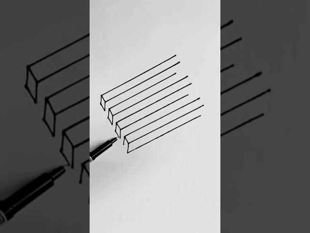 How to draw 3D illusion #shorts