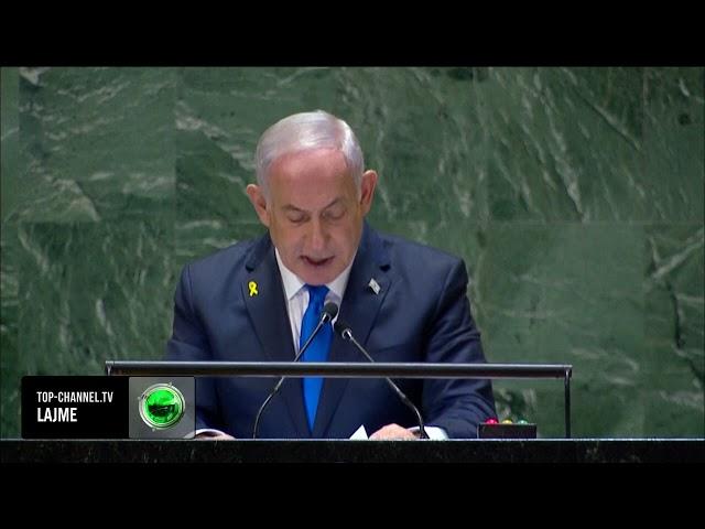 Top Channel/ “Nëse Irani sulmon, do godasim”/ Netanyahu në OKB: Luftojmë deri në fitoren totale