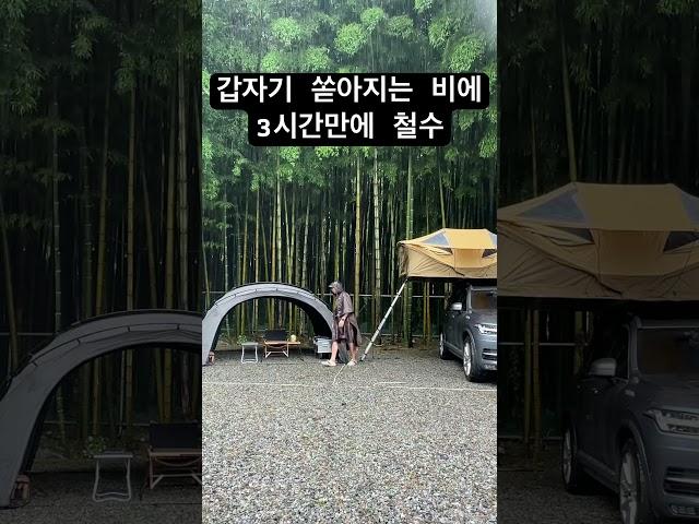 폭우 캠핑이 무서운이유 #캠핑 #우중캠핑 #캠핑브이로그 #raincamping #대나무골오토캠핑장