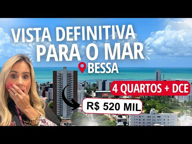 Vista DEFINITIVA para o mar do Bessa |  4 quartos + DCE  | R$ 520 MIL