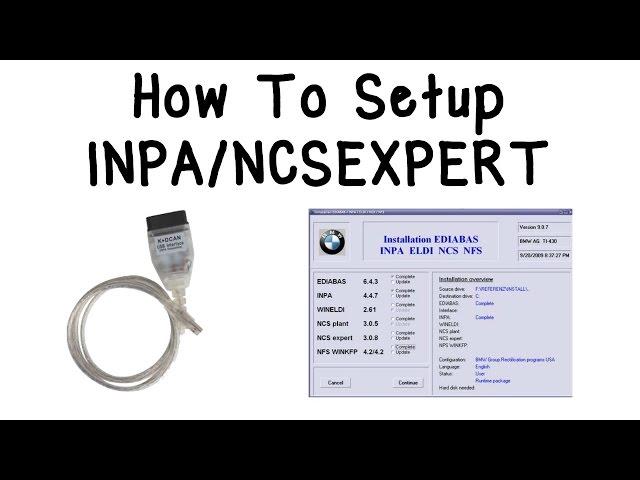 How To Setup INPA/NCSEXPERT