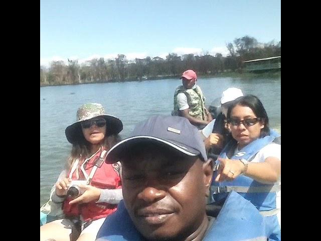 Boat ride in Lake Naivasha in Kenya's Great Rift Valley