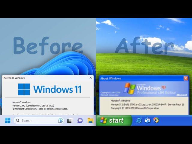 How to transform Windows 11 into Windows XP