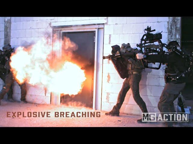 SLOW MO footage of CQB & EXPLOSIVE BREACHING  - testing the new INVISIO V20/T7 Headset