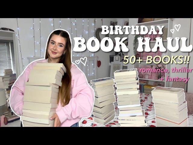 HUGE Book Haul ️ (50+ Books for my 21st Birthday) | Ella Rose Reads