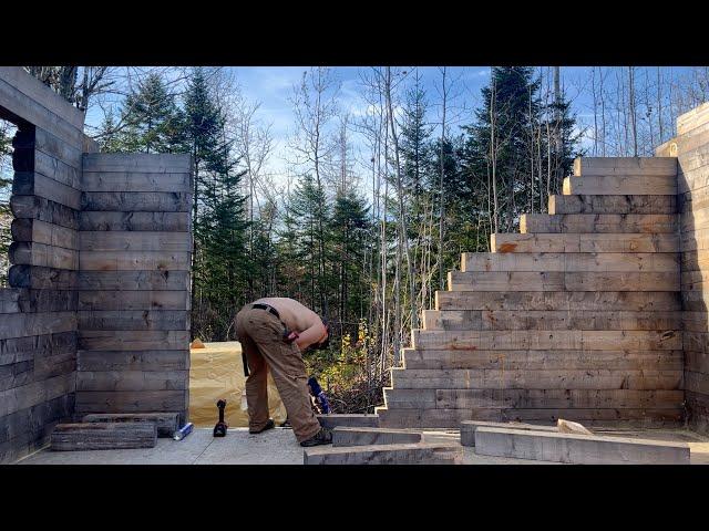 Putting Maine Log Cabin Back Together After Transporting 70+ Miles