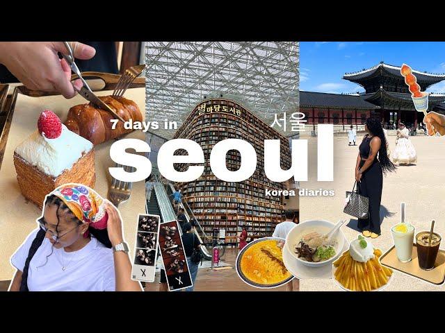 KOREA VLOG : my first time in seoul, lots of eating, exploring the city, cafes, shopping, etc.