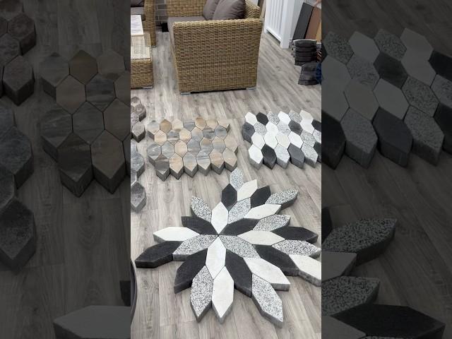 Как вам наша новая форма брусчатки? #тротуарнаяплитка #брусчатка #плитка #дорожки #мозайка #сад