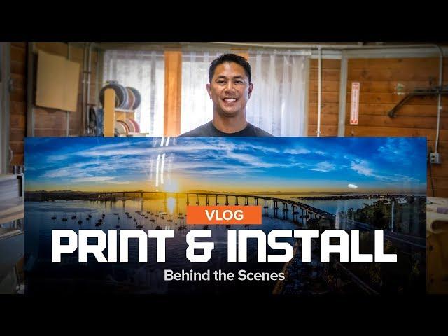Flytpath Aerial Print and Installation - Behind the Scenes Vlog