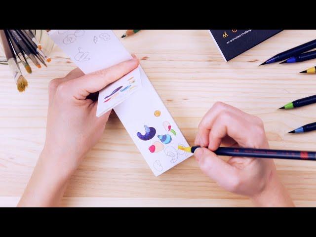 How to color a Molecularis Flip Book