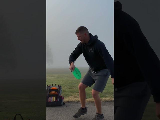 Field work was foggy #discgolf