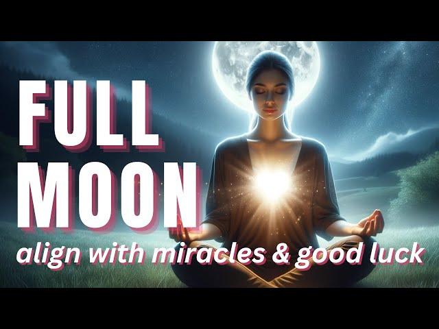 Full Moon Meditation OCTOBER | Align with Miracles Unlock Fortune & Embrace New Beginnings #moon