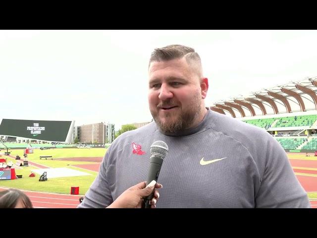 Joe Kovacs Men's Shot Put 1st Place   Eugene Diamond League   Nike Prefontaine Classic 2024